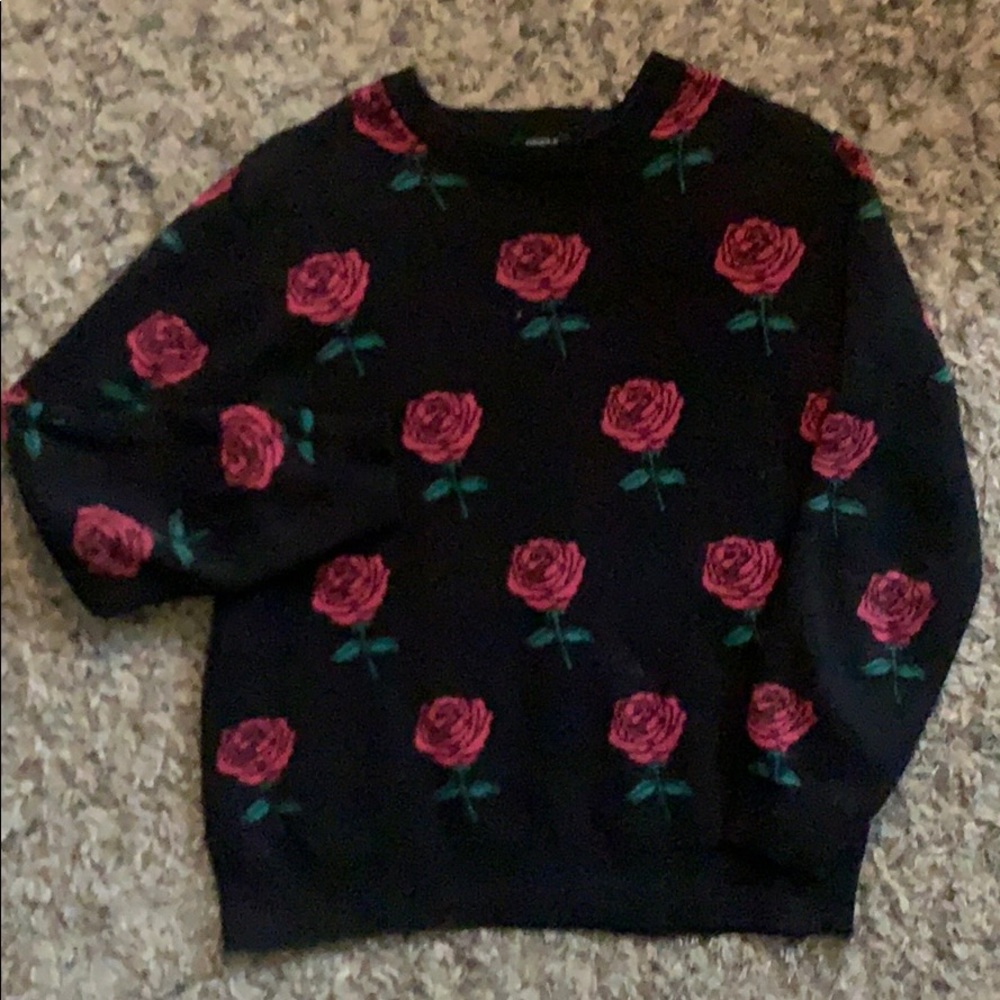 I LOVE ROSES 🌹 FOREVER 21 sweater